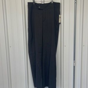 NYDJ Dress Pants 6P 6 petite new Charcoal Grey pin stripe